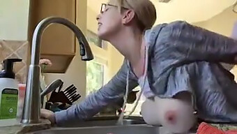 Teen With Big Tits Gets Fucked In The Kitchen In Homemade Video