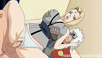 大股美女tsunade和jiraiya在粗暴的性爱场景中(Hentai)