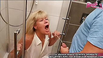 German Milf Gets Caught Having Sex With Young Man