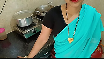 Indian Housewife Cheats On Husband With Step-Brother In Kitchen