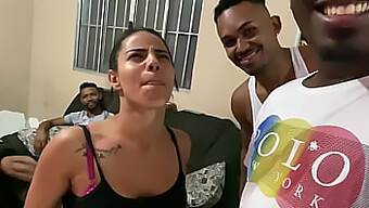 Brazilian Mature Woman Ruivinha'S Wild Interracial Encounter With Three Black Men