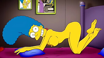 Marge, The Horny Housewife, Moans With Ecstasy As She Gets Filled With Hot Cum In Her Ass