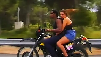 Big Black Cock Penetrates Busty German Milf In The Open Air